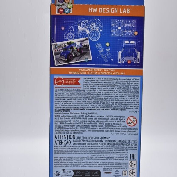 Hot Wheels 2022 HW Design Lab Series 5 Vehicle Gift Pack #HLY72 1:64 Scale - Picture 10 of 11